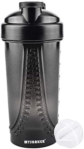 Water Bottle๏ผProtein Shaker Bottle๏ผSports Water Bottle๏ผ Shaker Bottle Wide Mouth BPA-Free Water Bottle Plastic Water Bottle Shaker Cup With ball Lady water bottle pink blue black 28oz Fitness