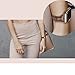 Secbolt Leather Bands Compatible with Apple Watch Band 38mm 40mm 41mm Iwatch SE Series 9 8 7 6 5 4 3 2 1 Slim Replacement Wristband Strap Stainless Steel Buckle, Brown