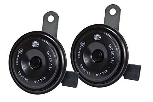 HELLA 011225891 Black 77mm 12V BX Disc Horn Kit (Honda)