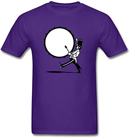 FITTSY Men's Bass Drum Short Sleeve T-Shirt XX-Large Purple
