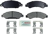 Bosch BE1092H Blue Disc Brake Pad Set with Hardware for Select Full-Size Cadillac, Chevrolet, and GMC Trucks and SUVs - FRONT