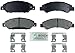 Bosch BE1092H Blue Disc Brake Pad Set with Hardware for Select Full-Size Cadillac, Chevrolet, and GMC Trucks and SUVs - FRONT