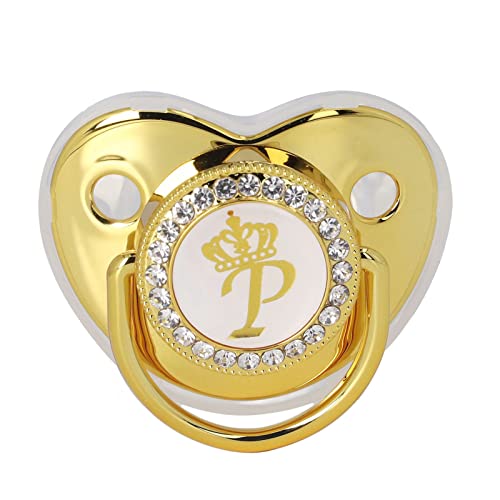 Golden Letter Pacifier Daily Life Exquisite Silicone Alloy Pacifier
