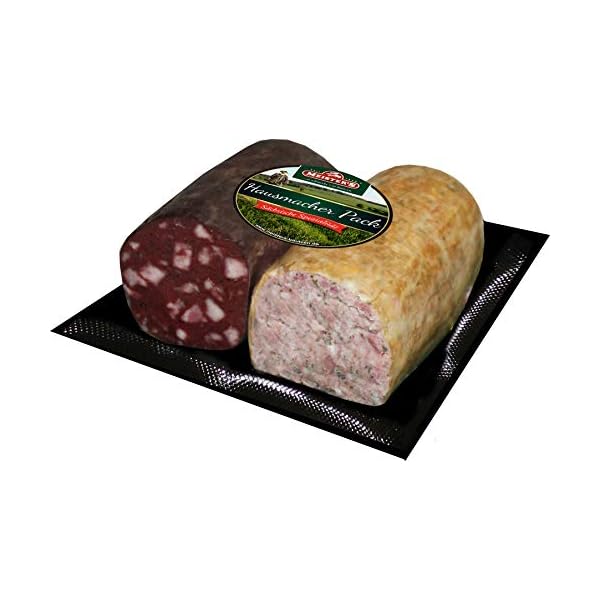 Sonderangebot Hausmacher Pack | 2 Stück Leberwurst & Blutwurst geräuchert | Aufstrich | Rotwurst | Premium-Qualität aus Bautzen | 300g