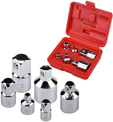 oumuik 6 Pcs Socket Adapter and Reducer Set, 1/4-inch, 1/4-inch, 3/8-inch