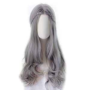 Amazon.com : Hair Wigs Women's Lolita Silver Grey Wig Long ...