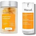 Murad Brightening Supplement Bundle, Bright & Even Supplement – with Pure Pomegranate Extract – 30-day Supply and Vita C Eyes Dark Circle Corrector – with Vitamin C - 0.5 Fl Oz