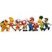 8 Piece Mario Brothers Birthay Cake Topper, Super Mario Bros Action Figures, Mini Super Mario Bros Figures Bundle, 1.5
