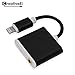 iPhone 7 Headphone Adapter, iPhone 7 Plus Charge Adapter, Audio Adapter 2 in 1 Lightning 3.5mm Headphone Splitter Adapter Cable by CreativeEI (Black)