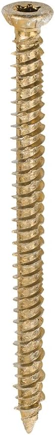 TIMCO ZYP Concrete Screws 7.5 x 100 Yellow Box 100 Light Duty Fixings