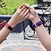 Wepro Band Compatible with Fitbit Charge 4 Bands for Women Men, Compatible with Fitbit Charge 3 Bands, Waterproof Breathable Holes Sport Strap for Charge 4/Charge 3/Charge 3 SE, Large, Wine Red