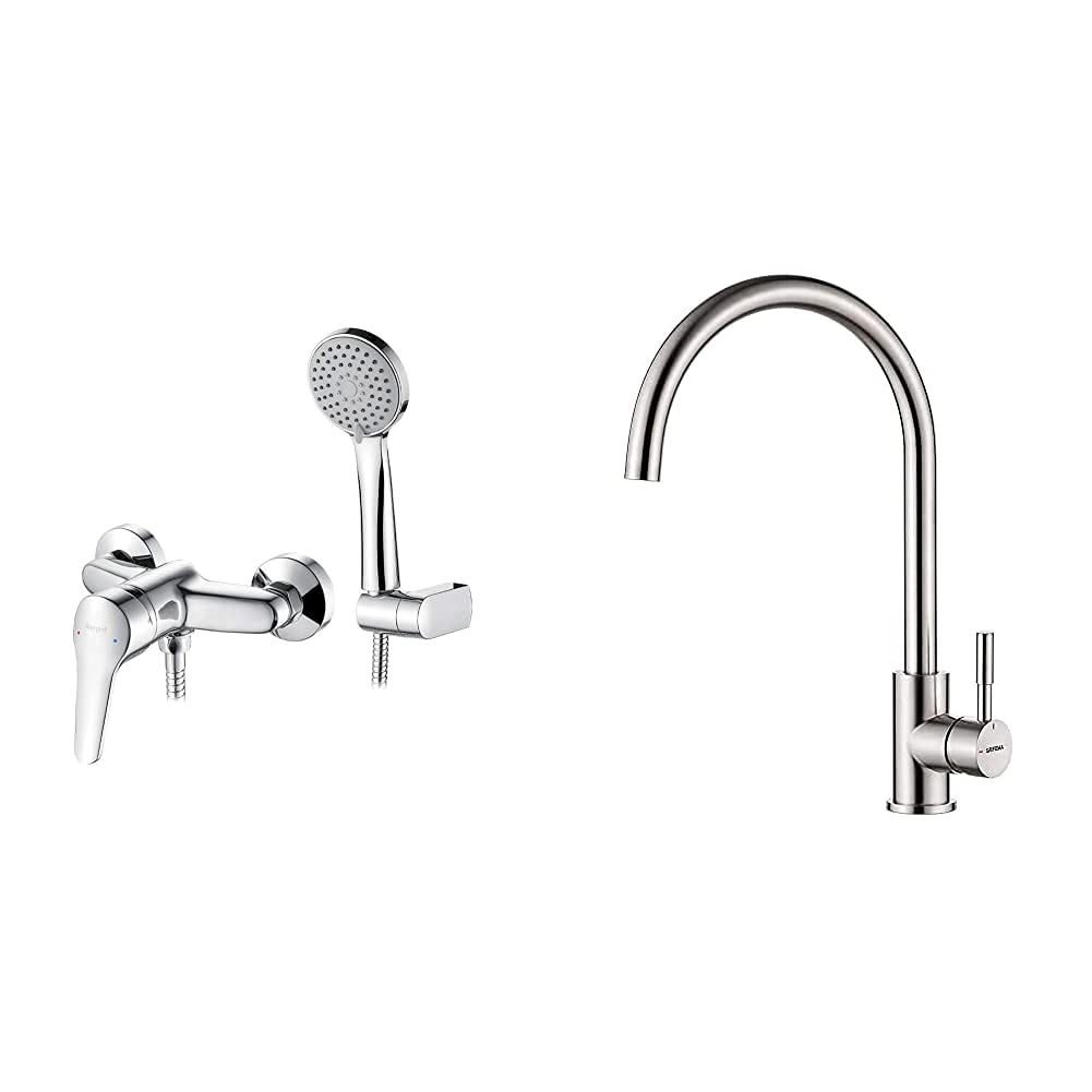 Ibergrif-Roma-Grifo-De-Ducha-Mezclador-De-Duchas-Monomando-Para-Instalacion-En-ParedGrifema-Irismart-Grifo-De