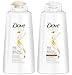 Dove Anti-Frizz Oil Therapy Shampoo and Conditioner Set, 25.4 Ounce Bottles