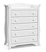 Storkcraft Avalon 5 Drawer Dresser (White) – GREENGUARD Gold Certified, Classic Chest of Drawers for Nursery and Kids Bedroom, Tall Dresser Organizer for Children’s Bedroom