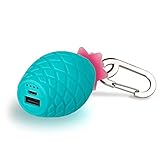 BUQU Turquoise Pineapple Portable Charger 3350mAh Power Bank Cute Universal Phone Battery Charger works with Apple iPhone, Samsung, Android and USB Mobile Devices