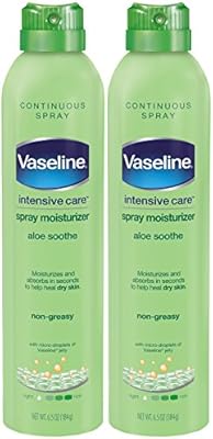 vaseline intensive care spray moisturizer aloe soothe