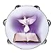 ammoon Double Row Jingle Tambourine Handbell Clap Drum Percussion Instrument with Dove & Bible Pattern for Church (8 inch)