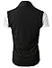 H2H Men's Shawl Collar Sleeveless Cardigan with No Button CHARCOAL US L/Asia XL (KMOCASL01)