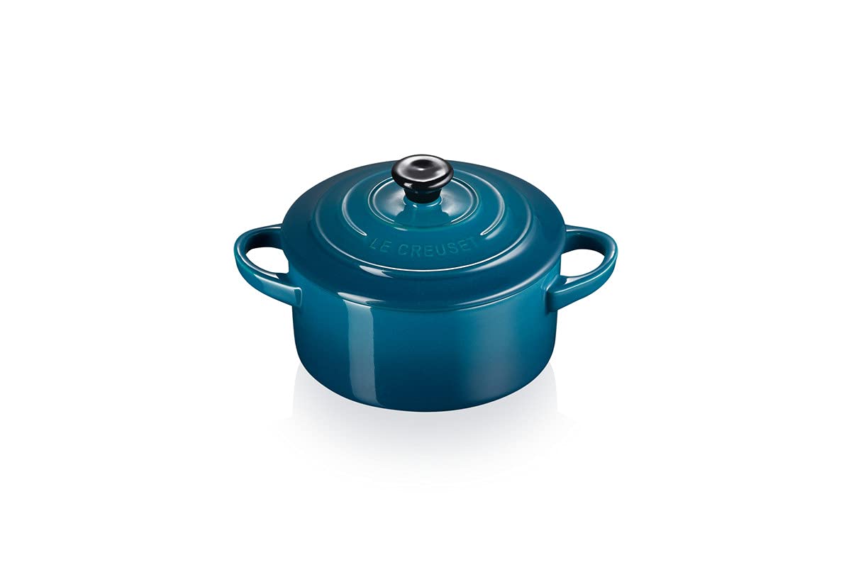 LE CREUSET Stoneware Petite Round Casserole, 0.25 L, Deep Teal, 71901106420100