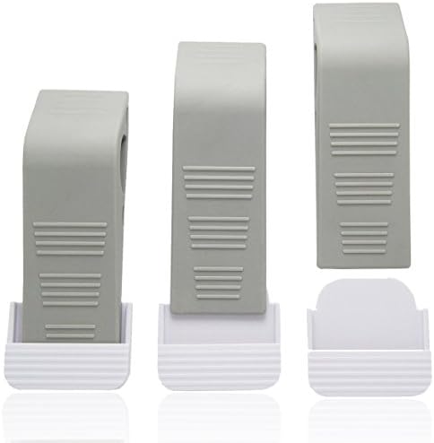 Door Stopper and Holder Rubber Door Stops Door Stopper Security Non-slip Doorstop Wedge Baby Safety for All Floor Surfaces, Set of 3
