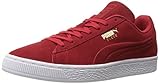 PUMA Men's Suede Classic Debossed q3 Fashion Sneaker, Barbados Cherry, 10.5 M US