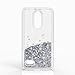 for Galaxy A6 Phone case,sasmung A600 Glitter case,DDTKZC Tempered Glass Protector and Sparkle The Liquid TPU is Clear case for Samsung A6 2018 (Silver)