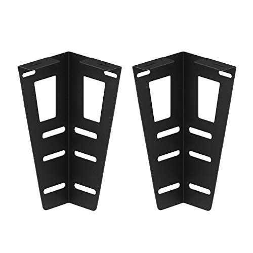 FURINNO Set of 2, Universal Headboard Bracket, Black