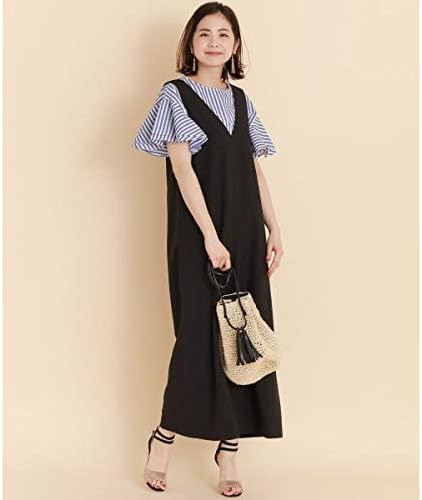 Amazon アーバンリサーチ サニーレーベル レディース Urban Research Sonny Label レディスワンピース Vネックオールインワン ブラック Free ワンピース チュニック 通販