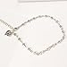 Zealmer Boho Vintage Barefoot Heart Ankle Bracelet Flower Feet Chain Jewelry Silver Anklet