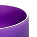 TOPFUND Purple B Note Crystal Singing Bowl Crown Chakra 8 Inch with Suede Mallet