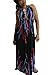 Womens Summer Print Beach Maxi Dress Casual Sundress