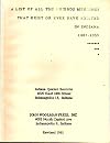 LIST OF ALL THE FRIENDS MEETINGS THAT EXIST OR EVER HAVE EXISTED IN INDIANA 1807 - 1955 (REVISED 1961)