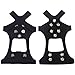 YUEDGE 10 Steel Studs Ice And Snow Antiskid Crampons Ice cleats Ice grippers traction Cleats(Black L)