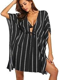 ADOME - cubierta de bikini para mujer con diseño de rayas