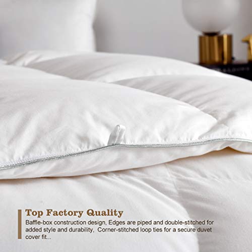 DWR Luxury King Goose Feathers Down Comforter, UltraSoft Egyptian