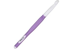 Long Crochet Hook Large Size Crochet Needle QLRFFLJOY 12mm Rubber Handle Crochet Hook DIY Yarn Weaving Tools for Knitting Blankets, Shawl and Carpets (12.0 mm)