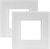 rhinocables Finger Plate Surround White Plastic 143x143x4mm 2 Pack