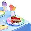 Matana-61-Piece-Rainbow-Party-Tableware-Set-Caters-for-15-Guests Matana - Rainbow Party Tableware Set - Paper Plates Cups Napkins Tablecloth for Kids Birthday Party - Caters for 15…