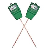 Mudder Soil Moisture Sensor Meter Hydrometer, Soil Water Monitor for Gardening, Farming (2 Pack)
