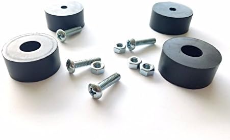 (4) 1-5/8" 3/4" Air Compressor Rubber Feet/Foot Mount,Mounting Screws,Nuts