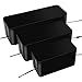 [Set of Three]Cable Management Boxes Organizer,Large Storage Holder for Desk, TV, Computer, USB Hub, System to Cover and Hide & Power Strips & Cords(Black)