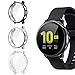[3 Pack] Screen Protector Case Compatible with Galaxy Active 2 44mm, All-Around TPU Anti-Scratch Flexible Case Soft Protective Bumper Cover Compatible with Samsung Watch Active 2 (44mm)