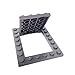 Lego Parts: Plate, Modified 6 x 8 Trap Door Frame Horizontal with Door *Complete Assembly* (DBGray)