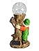 HOMESHINE Garden Gnome Statues and Sculptures with Solar Lights Outdoor Decorations 12 Inch