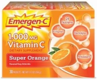 Emergen C Integratore Alla Vitamina C 30 Bustine Etichetta In Inglese Amazon It Casa E Cucina