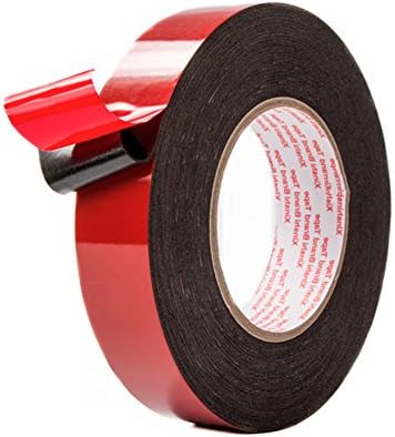 10 Meter Long Double Side Foam Tape Waterproof Mounting Adhesive Tape Roll Automotive Grade Number Plates Cars Trims with Red Cover Film