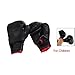 TOOGOO(R) Black Faux Leather Sponge Pad Boxing Gloves Pair For Child