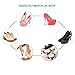 High Heel Pads (8 pcs) - High Heel Inserts, Heel Shoe Inserts, Heel Grips, Heel Cushion Inserts, Metatarsal Foot Pads, Heel Snugs for Women - Blister Prevention & Improve Shoes Too Big (Black)