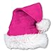 Beistle Pink Velvet Santa Hat with Plush Trim