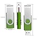FEBNISCTE USB Flash Drive 128MB Pack of 10 USB 2.0 Memory Sticks - Small Capacity Value Thumb Drive 128 MB Zip Drive Swivel Pendrive U Disk - Green Data Stick Bulk Pen Drives Multipack Jump Drive